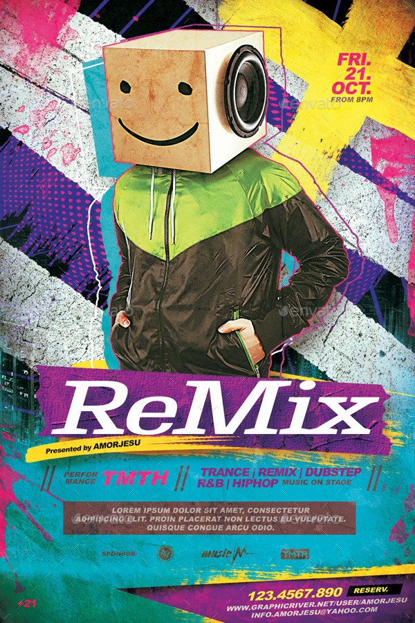 Remix Flyer Template V2 by amorjesu GraphicRiver